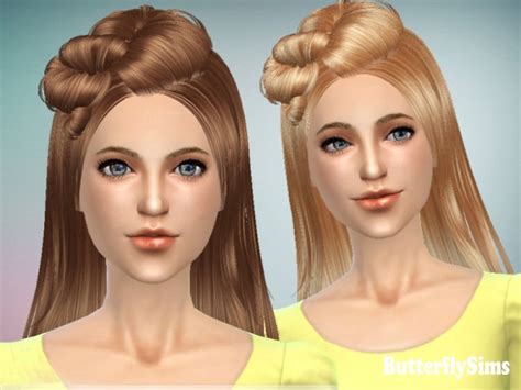 Butterflysims Hairstyle 078m Sims 4 Hairs