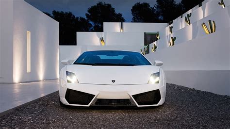 Hd Wallpaper White Cars Lamborghini Lamborghini Gallardo Sport Cars