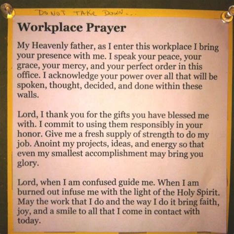 Prayer For Success At Work Catholic Hwa Bullard