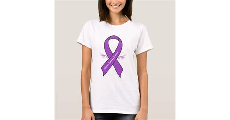 Sjogrens Syndrome Awareness Ribbon With Wings T Shirt Zazzle