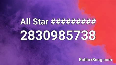 All Star Roblox Id Roblox Music Codes
