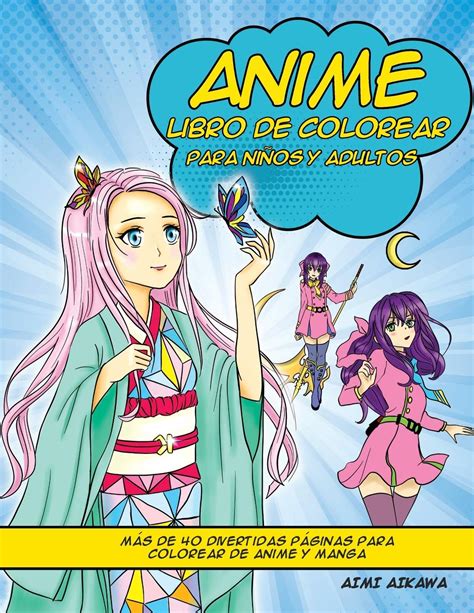 Buy Anime libro de colorear para niños y adultos Más de divertidas páginas para colorear de