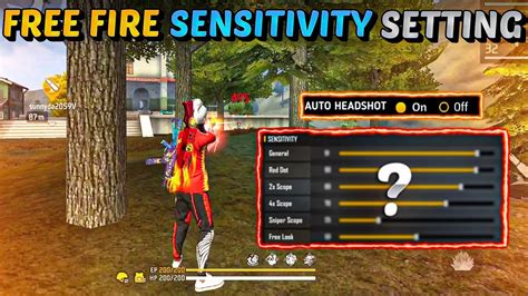 Best Sensitivity Settings Free Fire Max Headshot Setting ⚙️ Auto