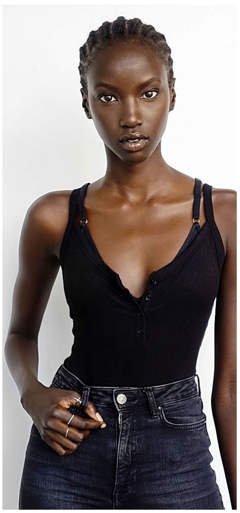 anok yai black female model model headshots model