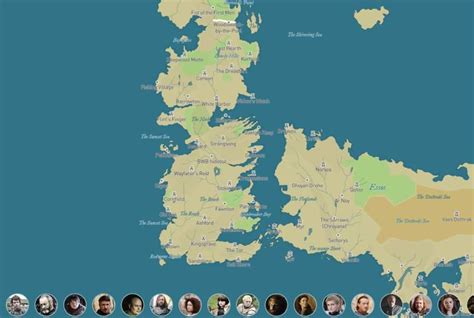 Game Of Thrones Map Best Interactive Got Maps Of The North And Westeros