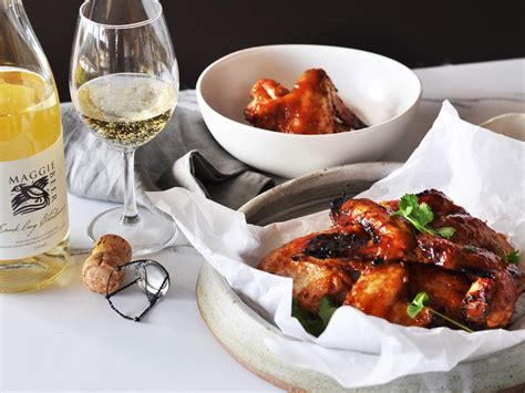 sticky ginger and chilli chicken wings recipe maggie beer