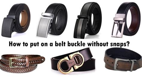 How To Attach A Belt Buckle Without Snaps Belt Poster Localizador