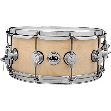 Dw Collectors Series Satin Oil Snare Drum 14 X 6 In Natural With