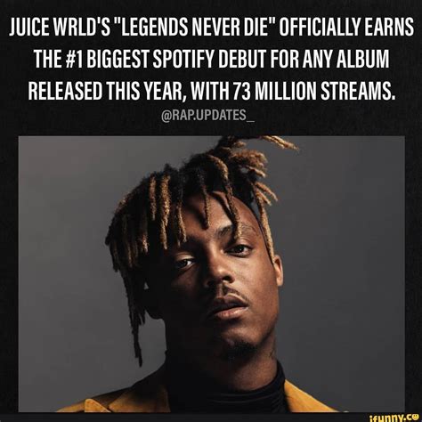 Juice Wrlds Legends Never Die Officially Earns The 1 Biggest Spotify Debut For Any Album