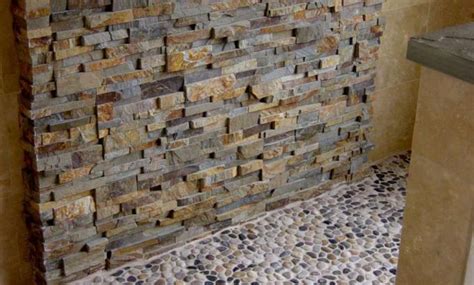 Natural Stone Shower Walls Stacked Stone Veneer Panels For Shower Walls