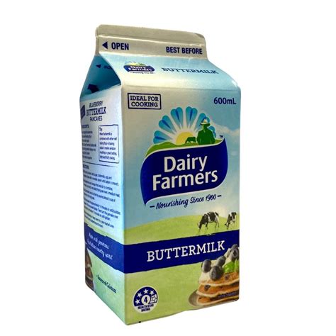Milk Buttermilk By Dairy Farmers 600ml