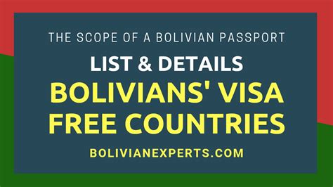 Visa Free Countries For A Bolivian Passport A Complete Overview