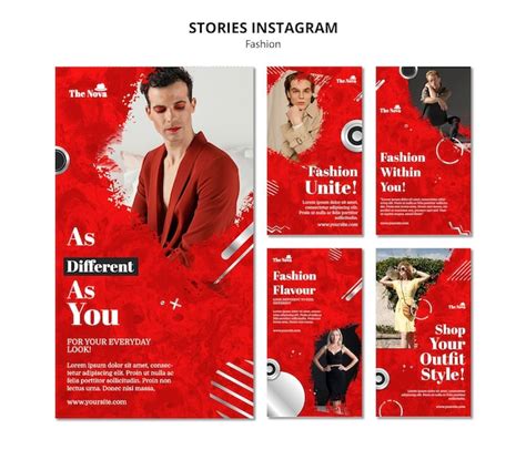 Premium Psd Fashion Instagram Stories Set