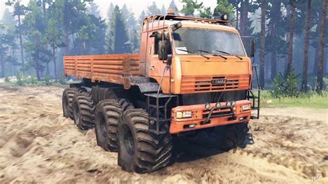 Kamaz 6560 8x8 North For Spin Tires