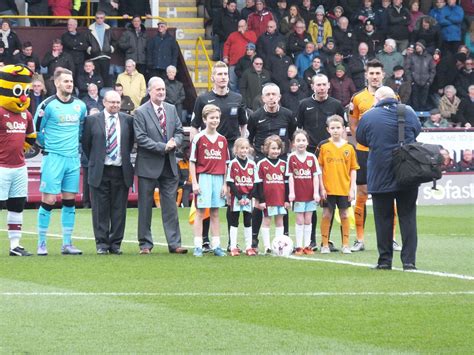 This will include the date, location and the two teams involved as well as a link. James is Burnley's mascot for the big match on Saturday