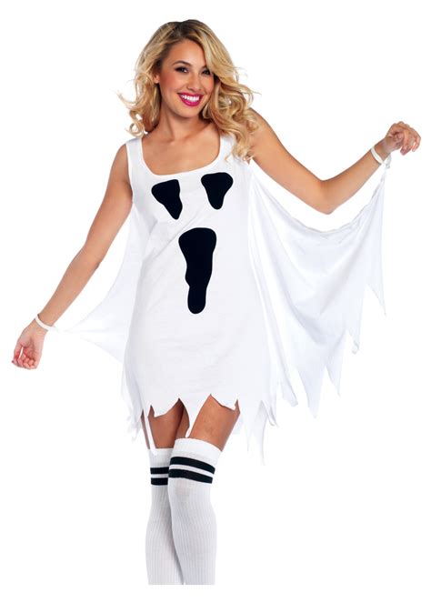 Jersey Dress Ghost Women Costume Ghost Costumes