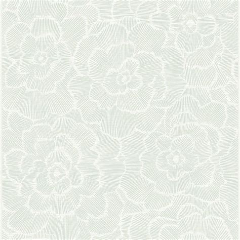 A Street Prints Periwinkle Green Textured Floral Wallpaper 2969 26040