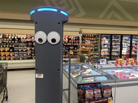 Giant Food Stores Tests Marty A Roving Robot With Googly Eyes And A