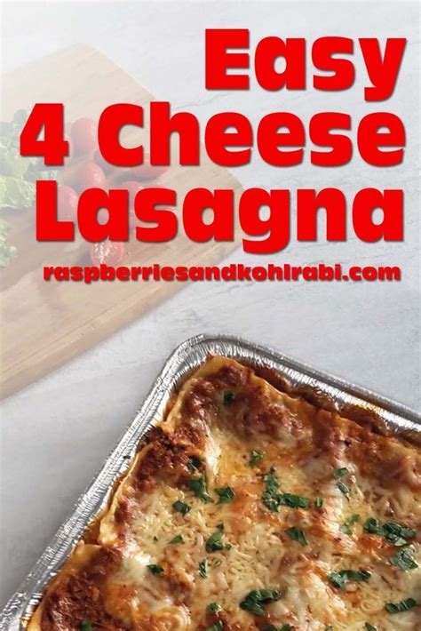 Homemade Four Cheese Lasagna With Ricotta And Cottage Cheese Recipe