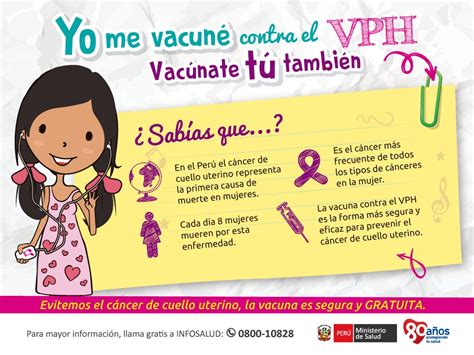 El Calendario de Vacunación Minsa incluye la vacuna VPH Tenemos uno de los esquemas más