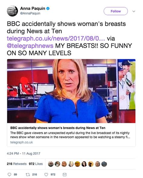 Topless Woman On BBC News Identity REVEALED As Hollywood A Lister Speaks Out TV Radio