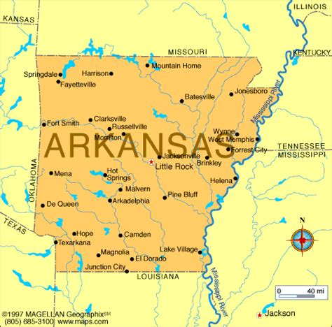 Arkansas is a state near the center of the southern united states. Printable US State Maps - Free Printable Maps