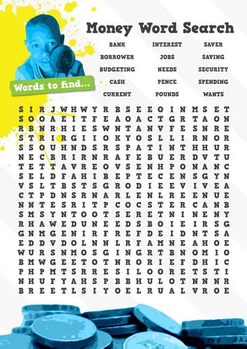 Money Terms Wordsearch By Mybnk Teaching Resources Tes
