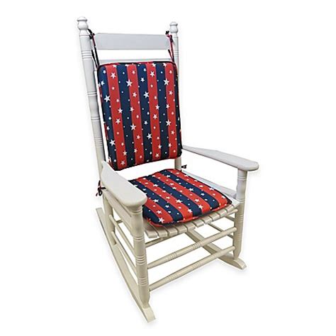 Bed bath and beyond is nz's largest manchester specialist. Klear Vu Americana 2-Piece Rocking Chair Pad Set in Red ...