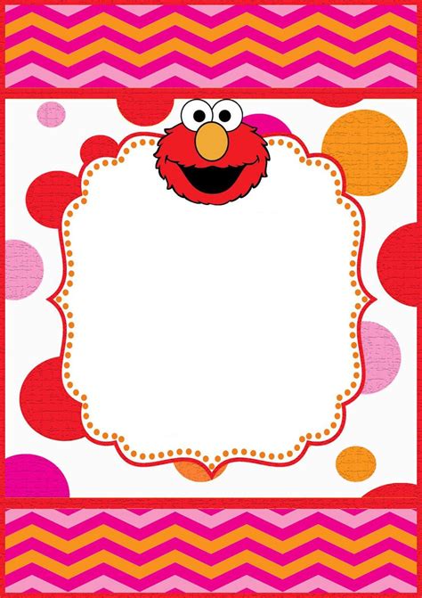 Elmo Invitation Design Elmo Invitations Elmo Birthday Invitations