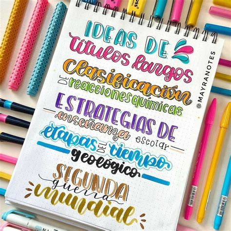 Ideas para tener apuntes más bonitos Six Art Bullet Journal