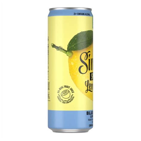 Simply Spiked Blueberry Hard Lemonade Single Can 24 Fl Oz Kroger