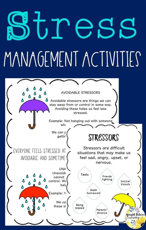Relieving And Managing Stress Counseling Games And Activities Stress