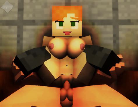 Rule 34 3d Alex Minecraft Big Breasts Female Green Eyes Minecraft