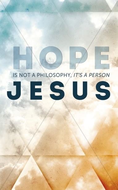 Hope In Jesus Church Bulletin Cover Clover Media