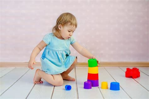 Child Playing Together Baby Play With Blocks Educational Toys For