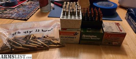 ARMSLIST - For Sale: 22 hornet ammo