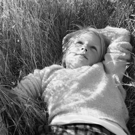 Dorothea Lange Dyanna Lying On Her Back In The Grass