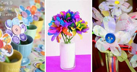 10 Beautiful Spring Flower Crafts For Kids