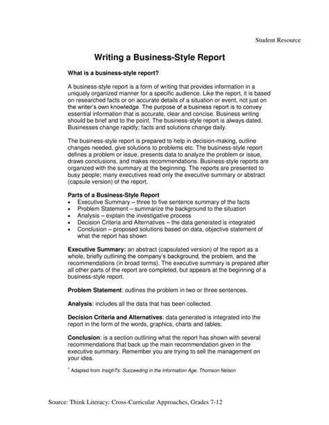 30 Business Report Templates And Format Examples Templatelab