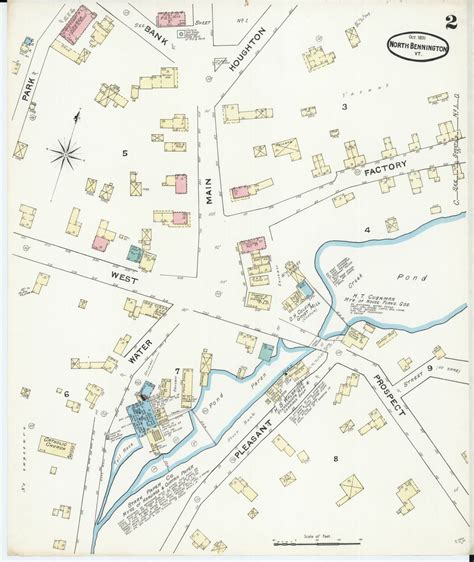 Sanborn Maps Of North Bennington 1891 Explore Our Village