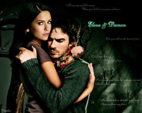 Team Damon Vampire Diaries Wallpaper Elena Damon Vampire Diaries