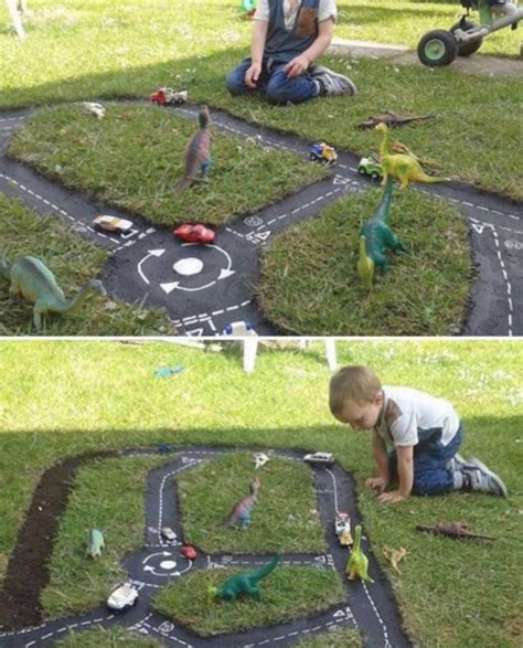 Backyard Race Car Track An Easy Diy Backyard For Kids Diy For Kids