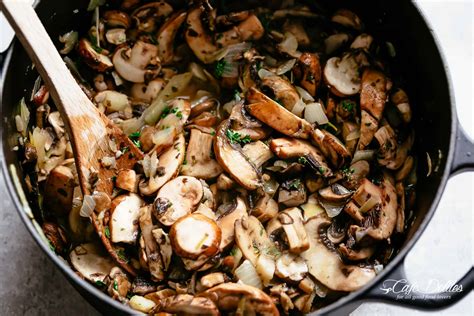 Cut the mushrooms into slices. Cream of Mushroom Soup - Cafe Delites
