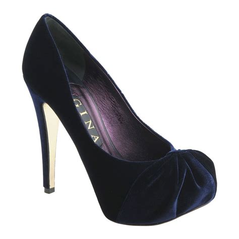 Gina shoes are the ultimate in luxury designer footwear made in london england for over 60 years. Gina shoes - Clair. The GINA hoodie pump - luxurious blue ...