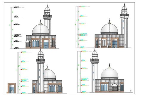 Roof Layout Of A Mosque In Dwg File Cadbull My Xxx Hot Girl