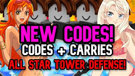 New Codes All Star Tower Defense All Codes And Carries Exp Levels