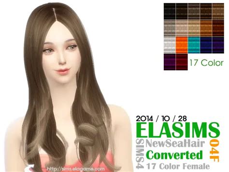 May Sims Newsea`s Hairstyles 04 F Converted By Ela Sims 4 Hairs