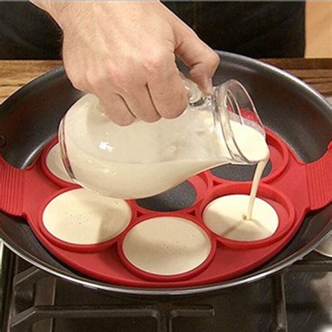 Non Stick Pancake Flip Pan Mold Pancake Shapers Perfect Pancakes