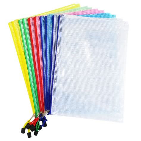 Buy Zipper File Folder Bags 10pcs Legal A4 Size Paper Document
