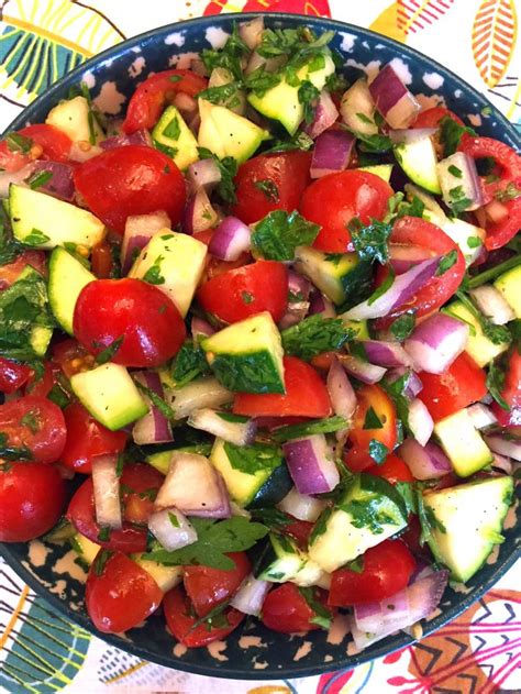 Raw Zucchini Tomato Salad Recipe Melanie Cooks